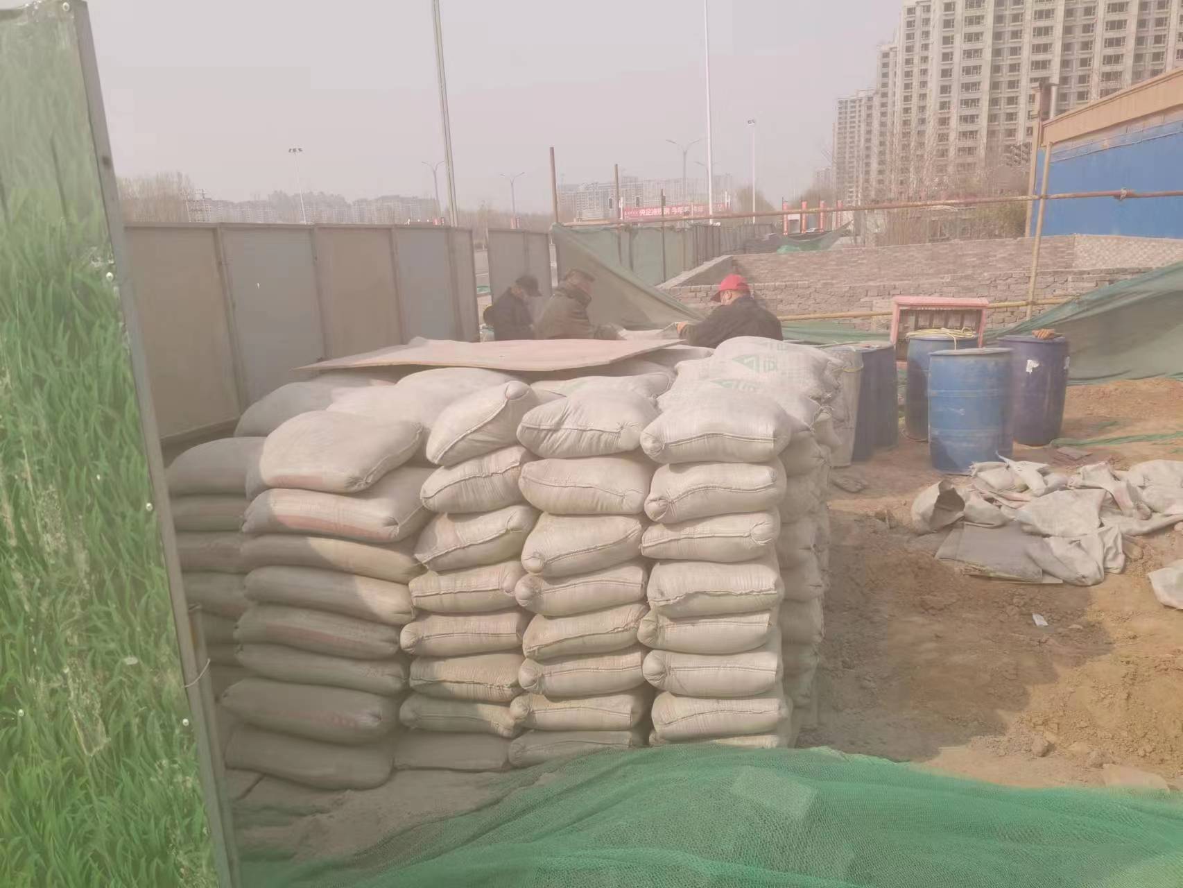 金银川路街道水泥注浆